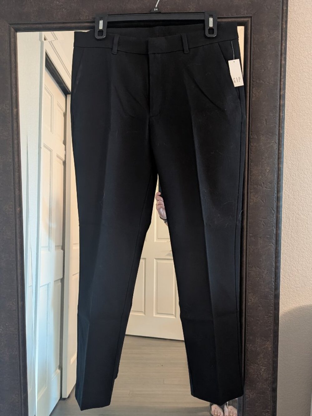 Gap Mid Rise Bi-Stretch Slim Ankle Pants, Black  Size (Style #469007